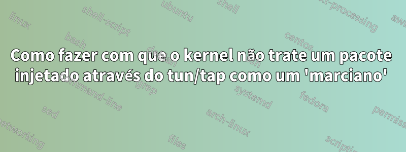 Como fazer com que o kernel não trate um pacote injetado através do tun/tap como um 'marciano'