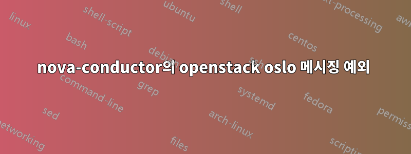 nova-conductor의 openstack oslo 메시징 예외