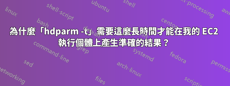 為什麼「hdparm -t」需要這麼長時間才能在我的 EC2 執行個體上產生準確的結果？