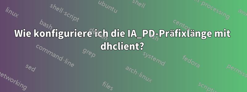 Wie konfiguriere ich die IA_PD-Präfixlänge mit dhclient?