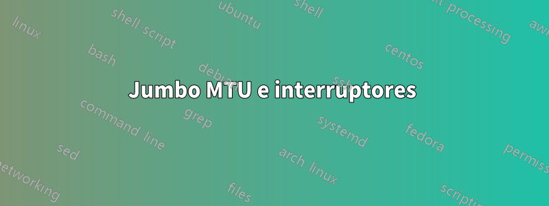 Jumbo MTU e interruptores