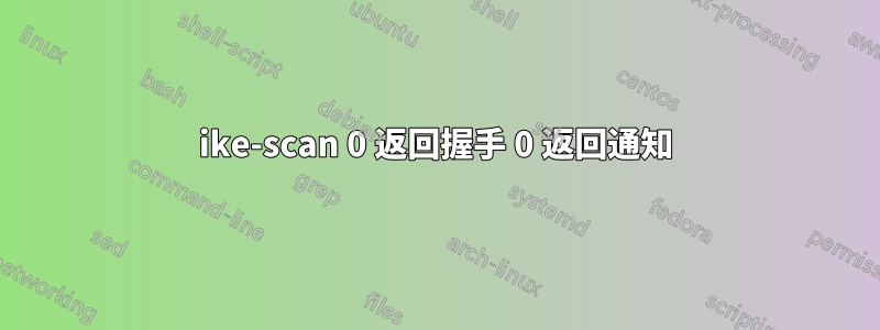 ike-scan 0 返回握手 0 返回通知