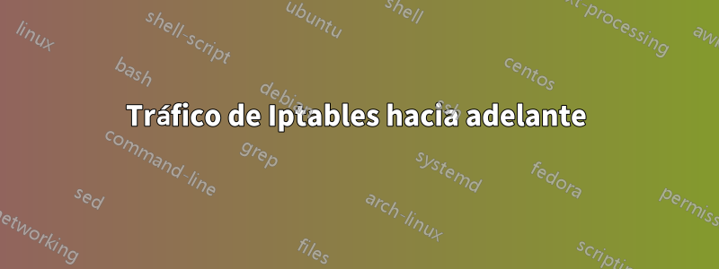 Tráfico de Iptables hacia adelante