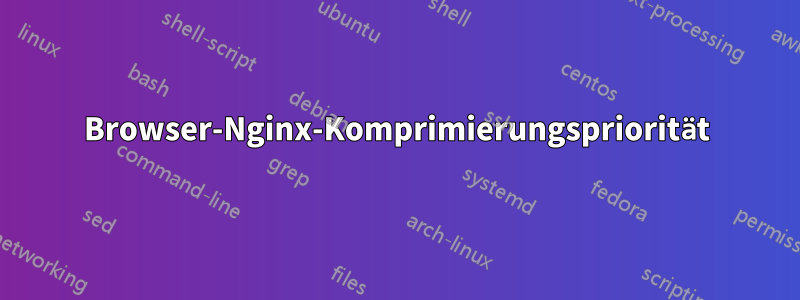 Browser-Nginx-Komprimierungspriorität