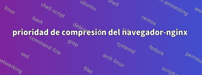 prioridad de compresión del navegador-nginx