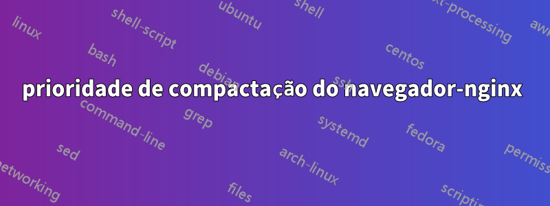 prioridade de compactação do navegador-nginx