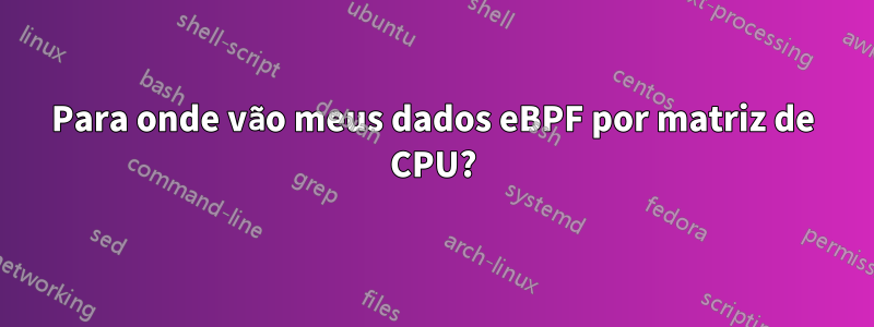 Para onde vão meus dados eBPF por matriz de CPU?