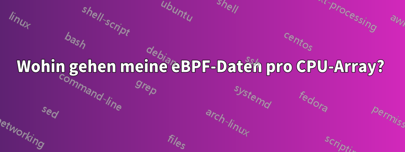 Wohin gehen meine eBPF-Daten pro CPU-Array?