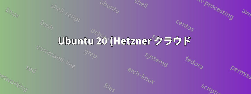 Ubuntu 20 (Hetzner クラウド) でデフォルトの IP ルートを維持できない
