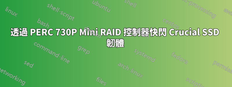 透過 PERC 730P Mini RAID 控制器快閃 Crucial SSD 韌體