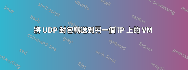 將 UDP 封包轉送到另一個 IP 上的 VM