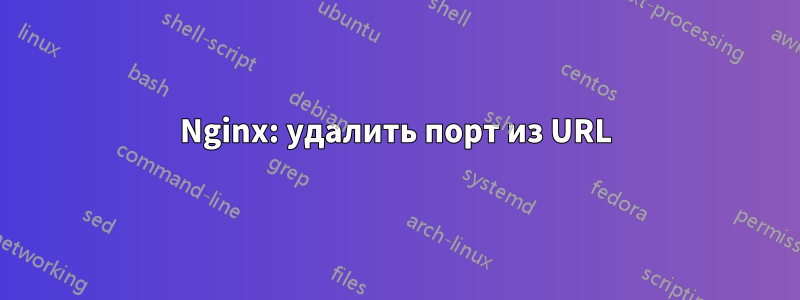 Nginx: удалить порт из URL