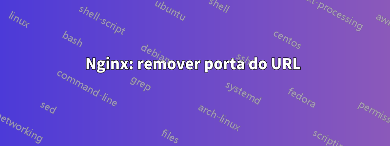 Nginx: remover porta do URL