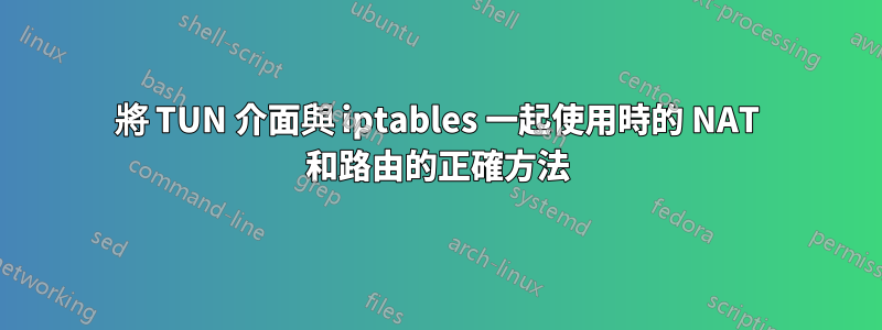 將 TUN 介面與 iptables 一起使用時的 NAT 和路由的正確方法