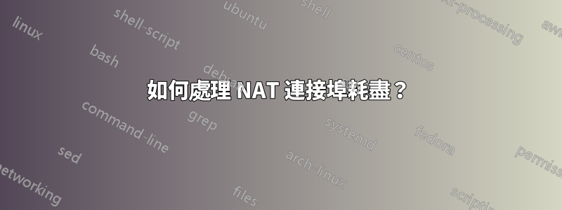 如何處理 NAT 連接埠耗盡？