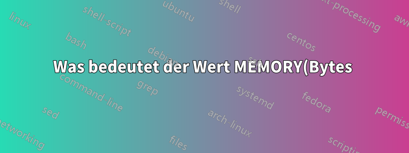 Was bedeutet der Wert MEMORY(Bytes) in „kubectl top nodes“ auf Windows AKS-Knoten?