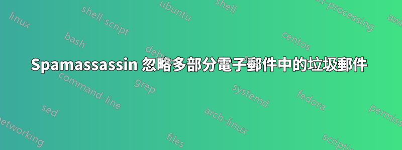 Spamassassin 忽略多部分電子郵件中的垃圾郵件