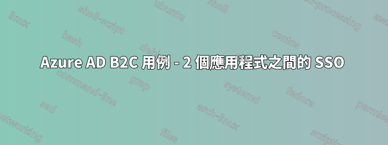 Azure AD B2C 用例 - 2 個應用程式之間的 SSO