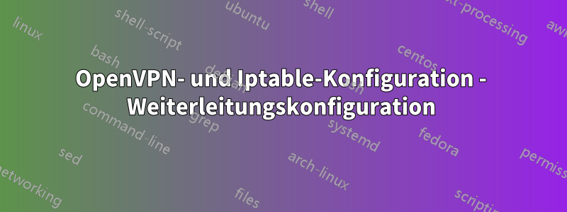 OpenVPN- und Iptable-Konfiguration - Weiterleitungskonfiguration