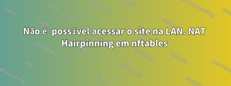 Não é possível acessar o site na LAN. NAT Hairpinning em nftables