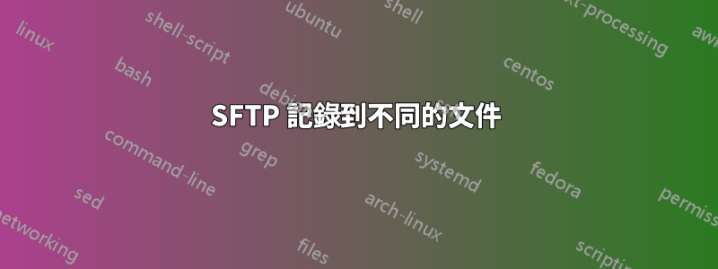 SFTP 記錄到不同的文件