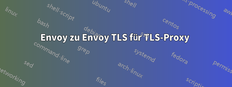 Envoy zu Envoy TLS für TLS-Proxy