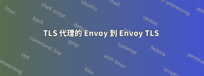 TLS 代理的 Envoy 到 Envoy TLS