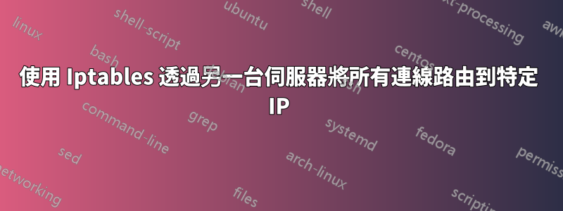 使用 Iptables 透過另一台伺服器將所有連線路由到特定 IP