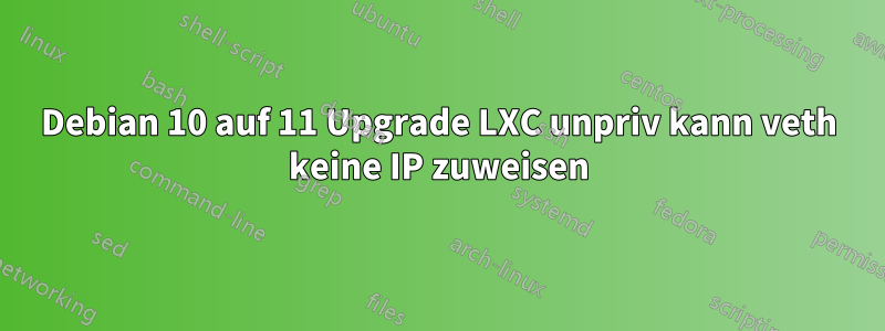 Debian 10 auf 11 Upgrade LXC unpriv kann veth keine IP zuweisen