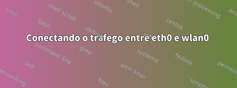 Conectando o tráfego entre eth0 e wlan0