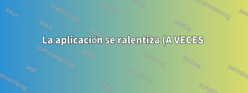 La aplicación se ralentiza (A VECES) en las horas pico, se ejecuta en Tomcat con un proxy inverso del servidor Apache, implementado en AWS