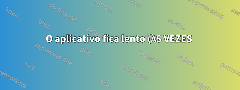 O aplicativo fica lento (ÀS VEZES) em horários de pico, rodando no Tomcat com um proxy reverso do servidor Apache, implantado na AWS