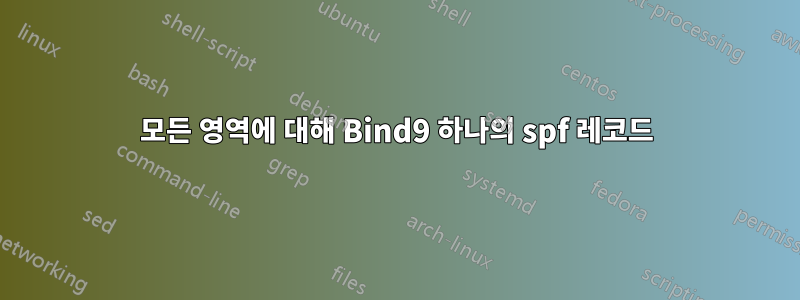 모든 영역에 대해 Bind9 하나의 spf 레코드