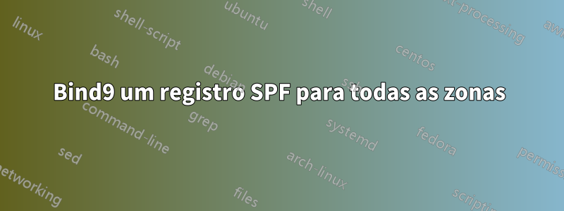 Bind9 um registro SPF para todas as zonas