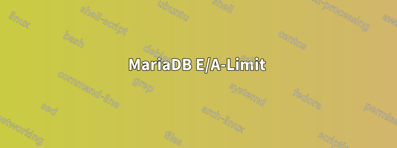 MariaDB E/A-Limit