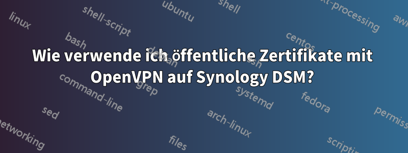 Wie verwende ich öffentliche Zertifikate mit OpenVPN auf Synology DSM?