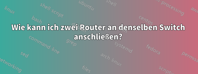 Wie kann ich zwei Router an denselben Switch anschließen?