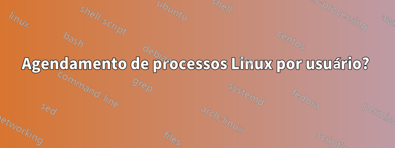 Agendamento de processos Linux por usuário?