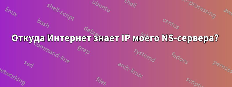 Откуда Интернет знает IP моего NS-сервера?