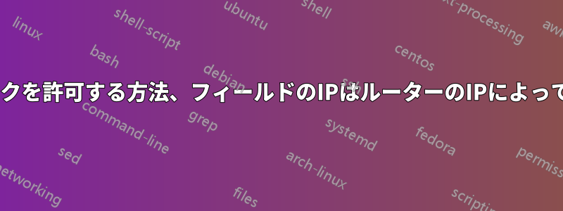 SIPトラフィックを許可する方法、フィールドのIPはルーターのIPによって変更されます