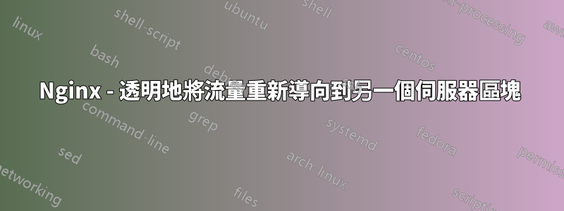 Nginx - 透明地將流量重新導向到另一個伺服器區塊