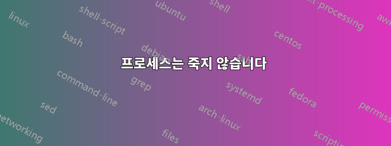 프로세스는 죽지 않습니다