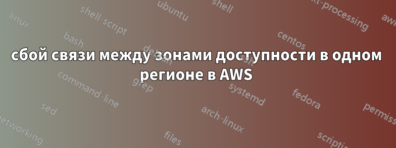 сбой связи между зонами доступности в одном регионе в AWS
