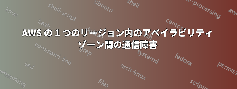 AWS の 1 つのリージョン内のアベイラビリティ ゾーン間の通信障害
