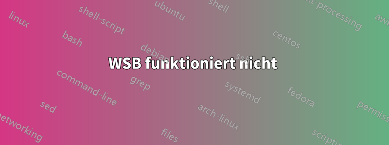 WSB funktioniert nicht