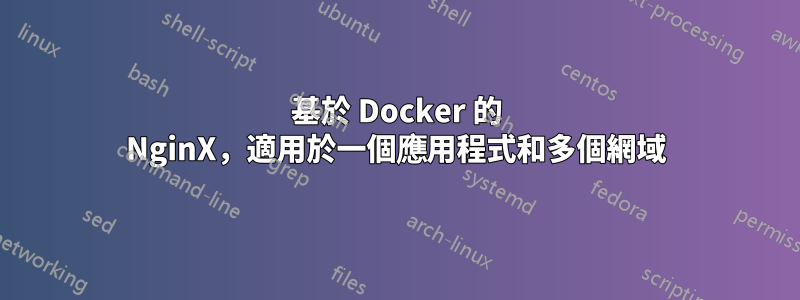 基於 Docker 的 NginX，適用於一個應用程式和多個網域