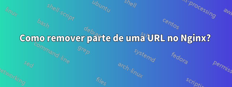 Como remover parte de uma URL no Nginx?