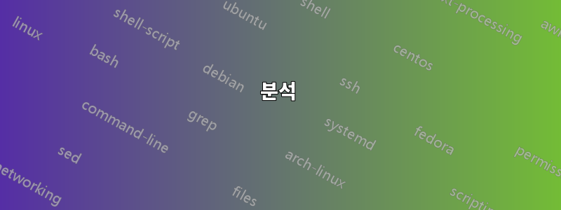 분석