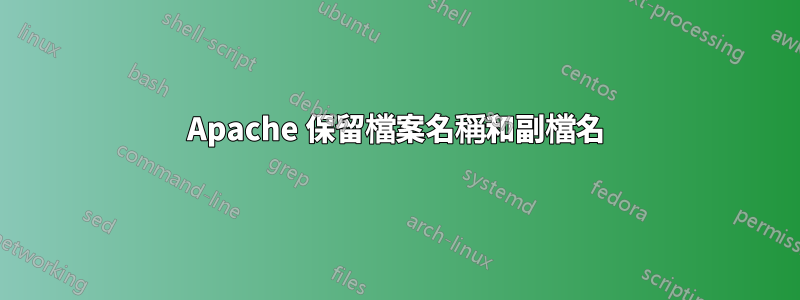 Apache 保留檔案名稱和副檔名