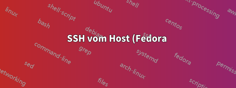 SSH vom Host (Fedora) ins Gastbetriebssystem (OpenBSD) über Portweiterleitung auf KVM nicht möglich